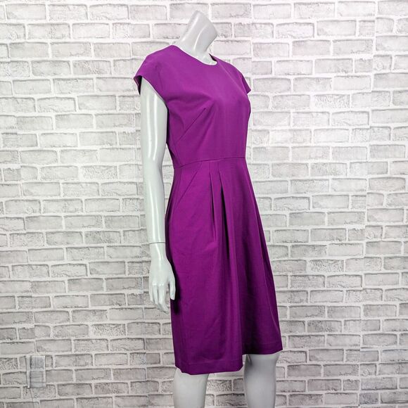 M.M. LaFleur Women's The Masha Dress in Deep Plum Purple size 8 - Picture 4 of 9